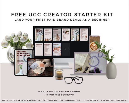 FREE UGC Creator Starter Kit – Get Paid by Brands as a Beginner (Instant Download)